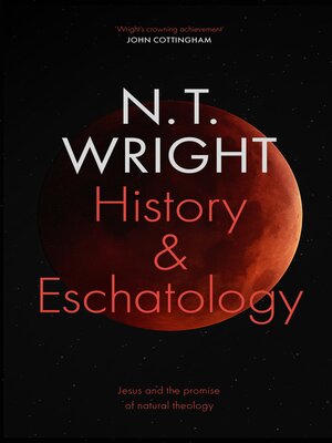 cover image of History and Eschatology